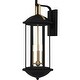 preview thumbnail 2 of 5, Crestfield 3-Light Matte Black Outdoor Wall Lantern