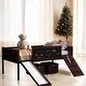 preview thumbnail 33 of 62, Twin size Loft Bed Wood Bed with 2 Storage Boxes,Pine Wood Frame & Double-sided Chalkboard Loft Bed Espresso