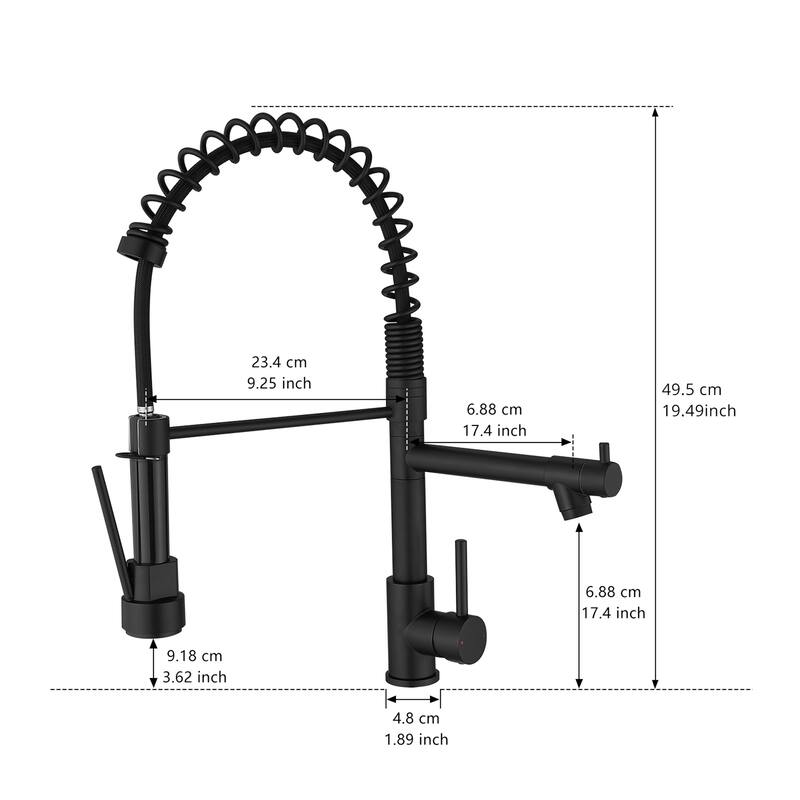 Kitchen Faucet with Pull Down Sprayer Single Handle