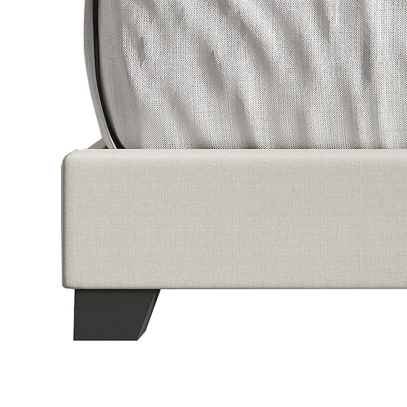 CraftPorch Glam Button Tufted Wingback Upholstered Bed