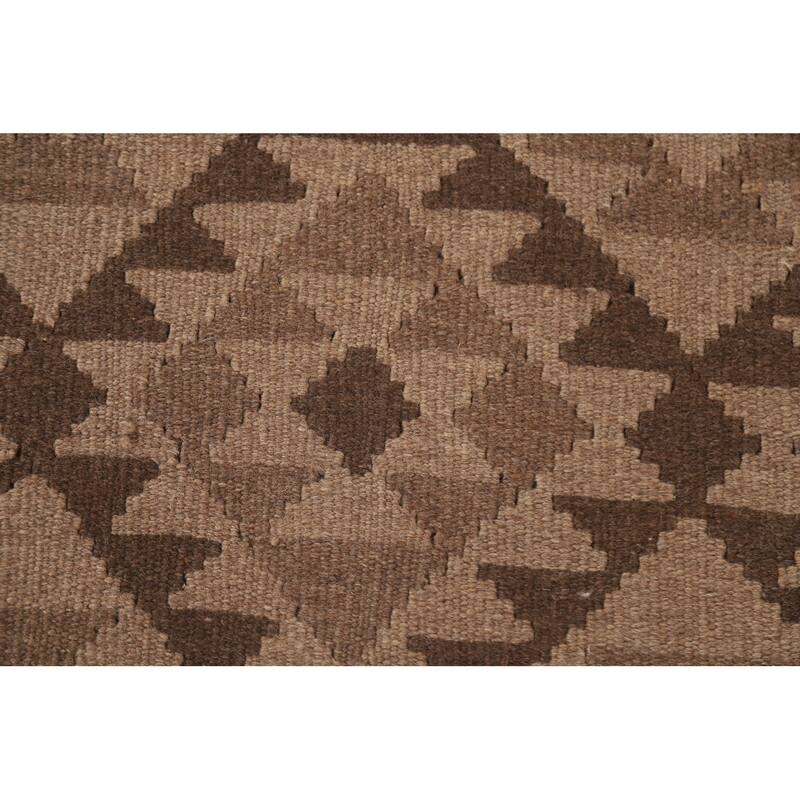 Hand-woven Reversible Kilim Oriental Area Rug Foyer Wool Carpet - 3'2" x 4'10"