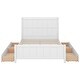 preview thumbnail 21 of 34, Full Size Platform Kids Bed with Drawers & Storage Shelves in Pine Wood, Blue