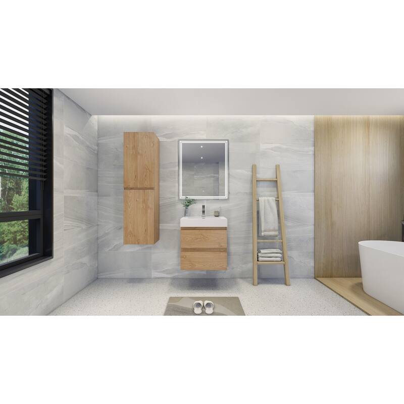 Baillie 24'' Wall-Mounted Vanity with Reinforced Acrylic Sink