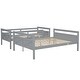 preview thumbnail 9 of 18, Contemporary Twin over Full Bunk Bed with Ladder, Sturdy Construction & Safety Guardrail, Save Space or Split Into 2 Beds