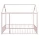 preview thumbnail 13 of 19, Full Size Metal Bed House Bed Frame with Fence for Kids