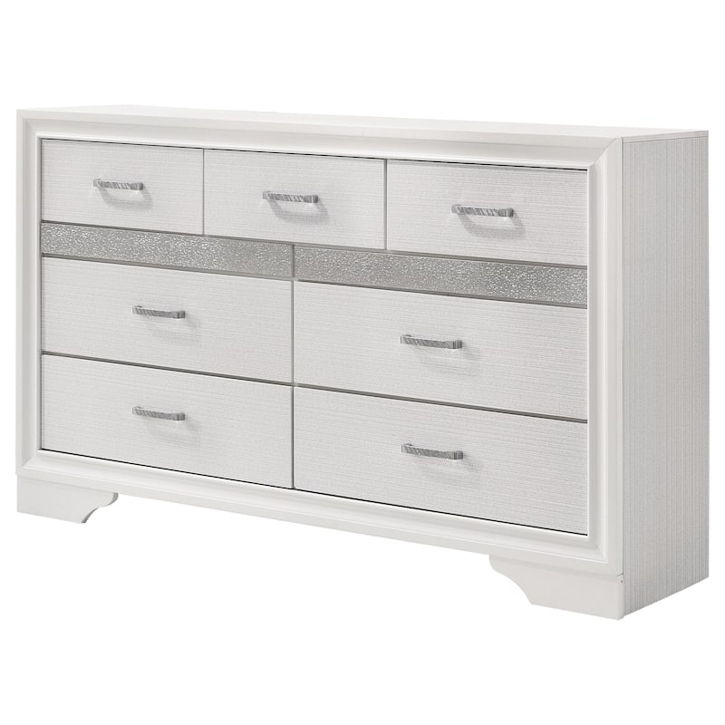 Miranda Contemporary Wood 7-drawer Dresser White