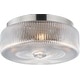 preview thumbnail 1 of 9, Maxim 15199CR Kasbah 4 Light 16" Wide Flush Mount Drum Ceiling Fixture Satin Nickel