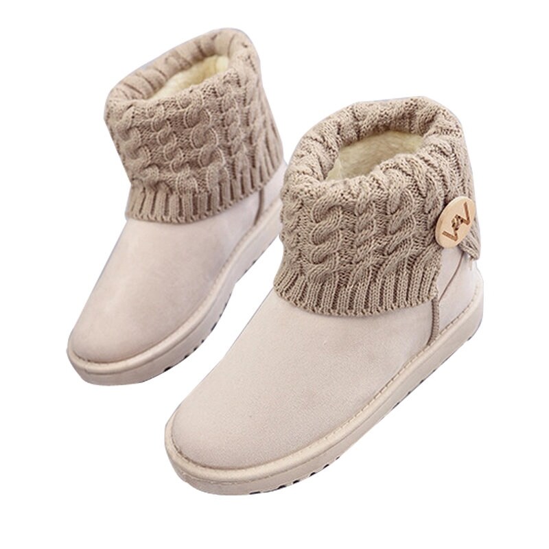 Shop Women S Winter Snow Boots Mid Calf Boots Women Plush Shoes
