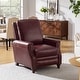 preview thumbnail 45 of 67, HULALA HOME Cigar Mid-century Modern Genuine Leather Recliner with Solid Wood Legs and Nailhead Trim