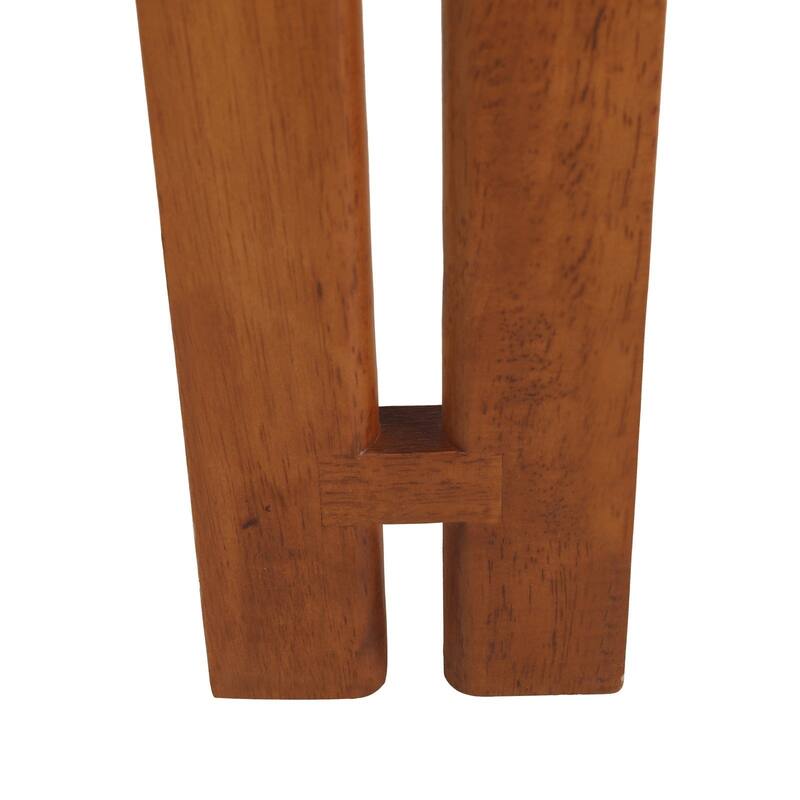 Velo Solid Wood Dining Chair Open Back Modern Accent Side Armchair