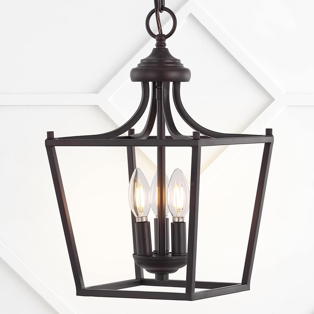 JONATHAN Y Camden Light Iron Classic Midcentury Pendant Lantern