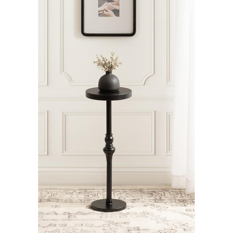 Kate and Laurel Stratton Rustic Pedestal Table - 12x12x26