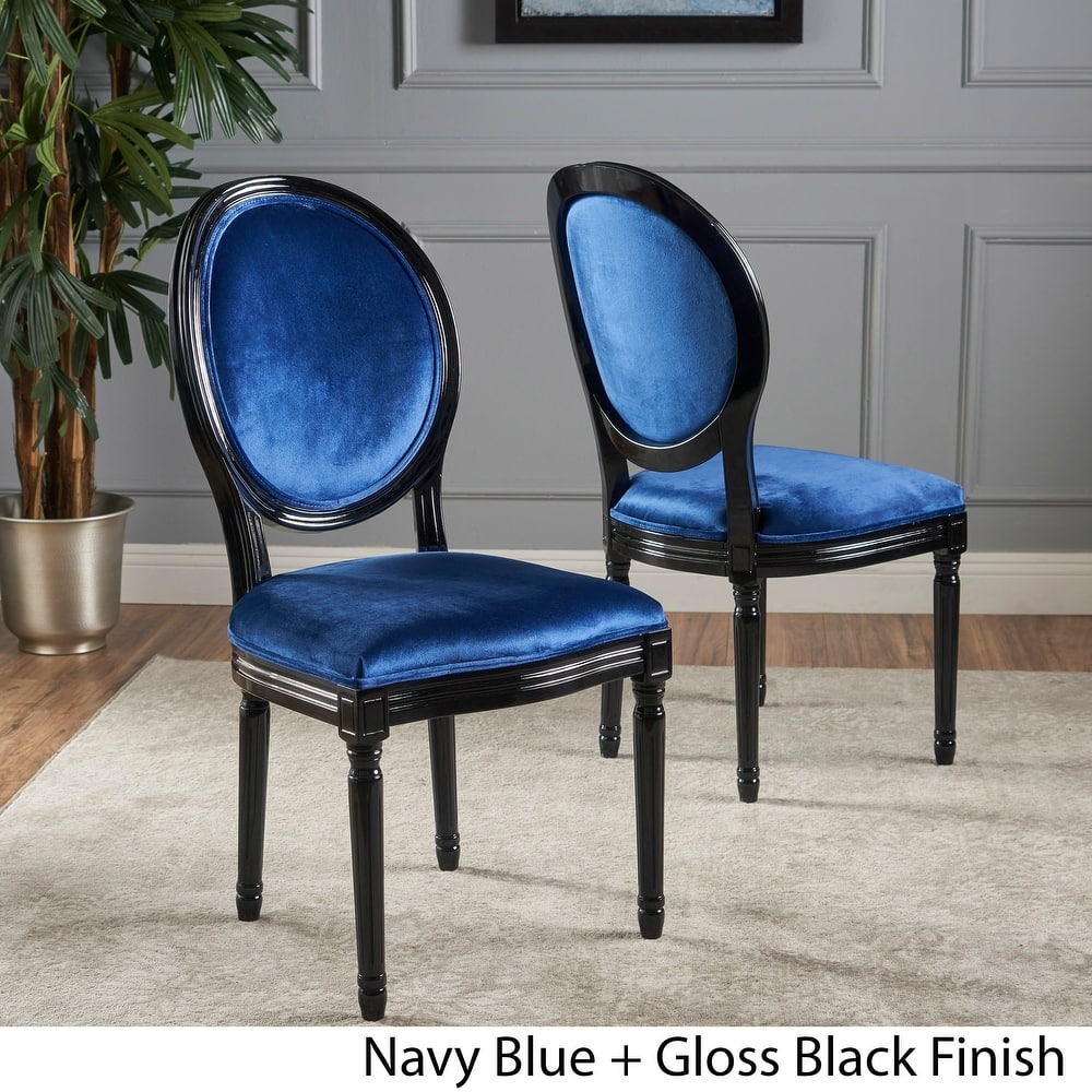 Phinnaeus Contemporary Velvet Dining Chairs (Set of 2) by Christopher Knight Home