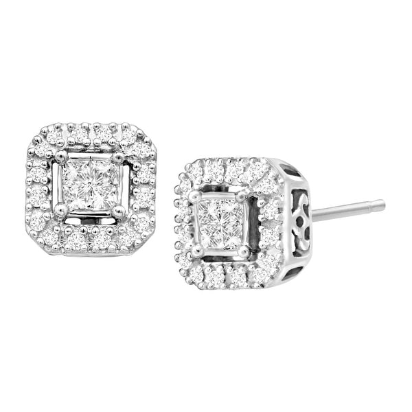 1/4 ct Diamond Stud Earrings in 10K White Gold
