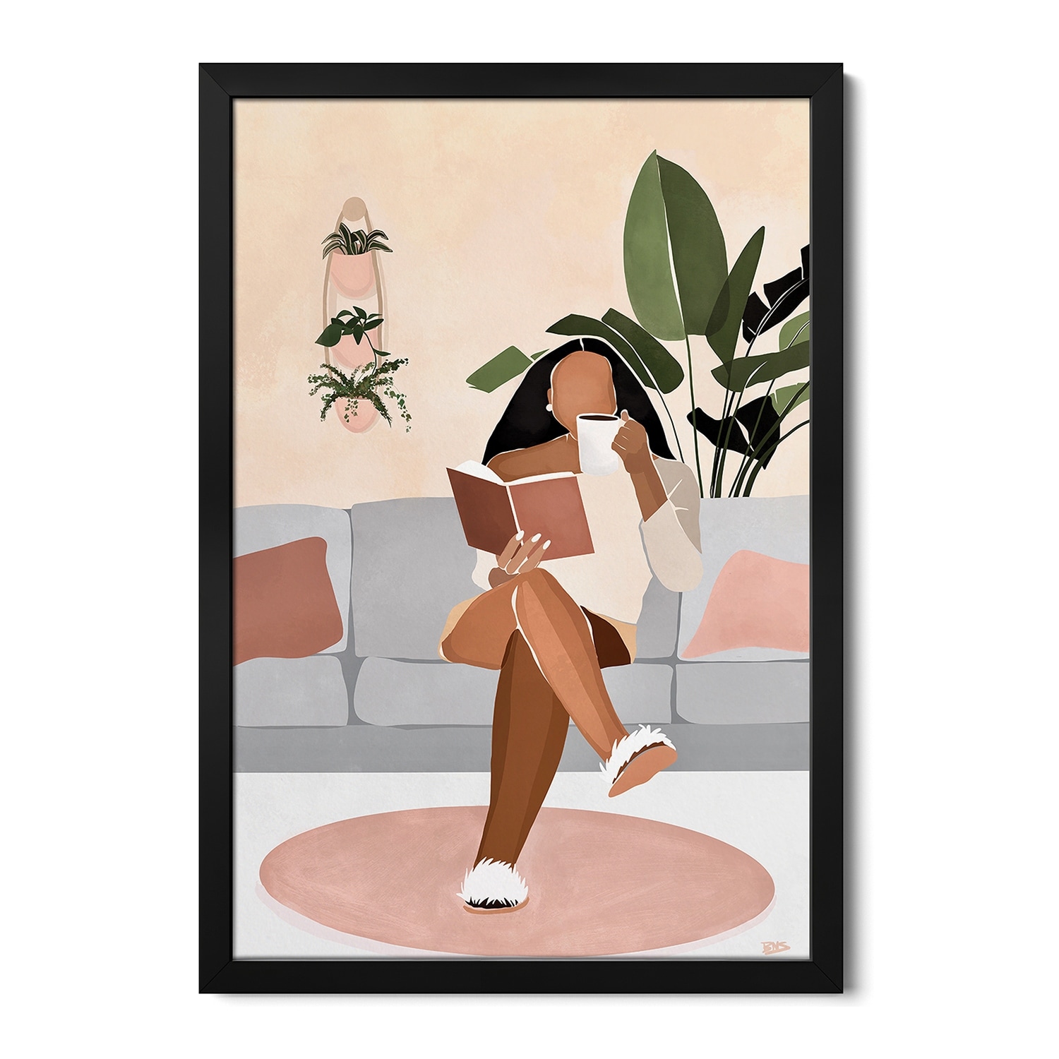 Lounge Premium Framed Poster by Bria Nicole