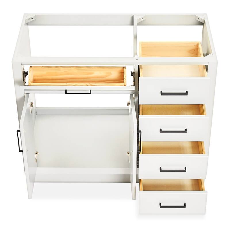 Ariel T042S-L-BC Hepburn 42" Single Free Standing Vanity Cabinet Only