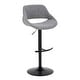 preview thumbnail 42 of 144, Silver Orchid Svellingen Adjustable Bar Stool with Rounded T Footrest - Set of 2