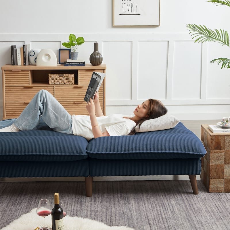 72.4" Armless Futon Sofa Bed