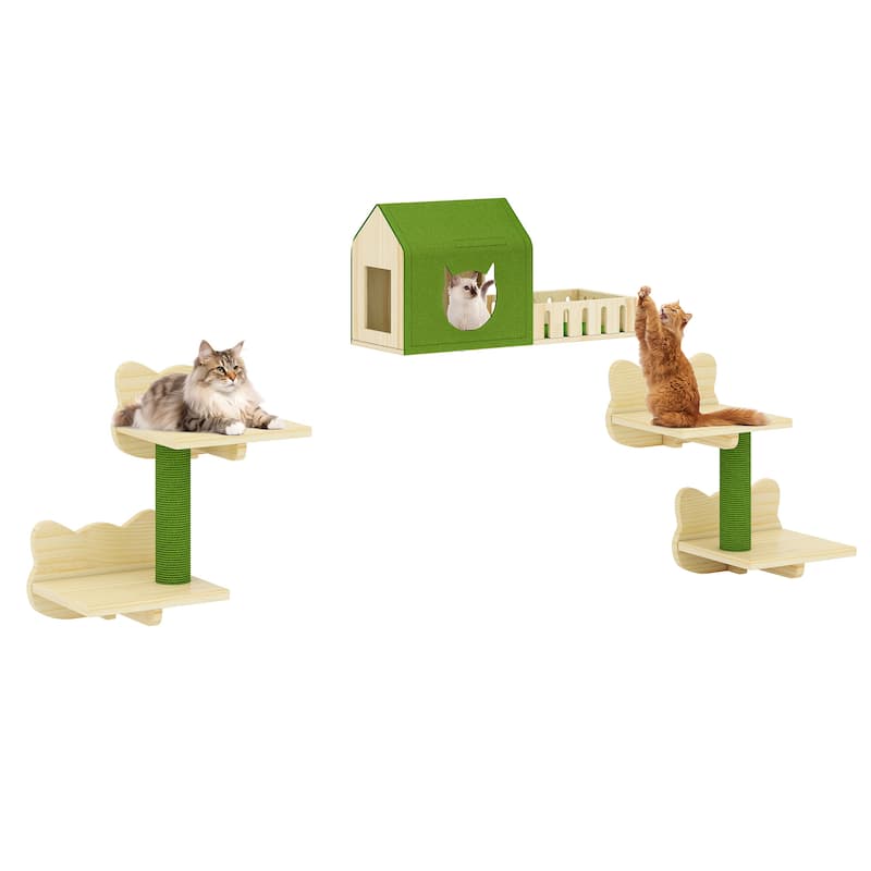 Cat Wall Shelves and Perches - 8PCS