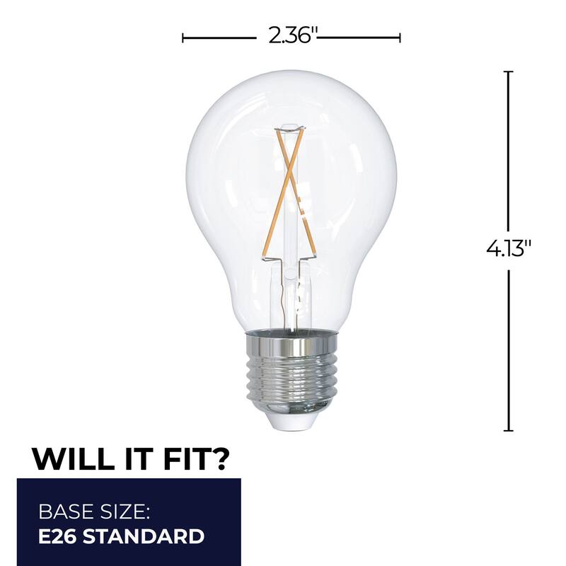 Bulbrite Multi Pack 7 Watt Dimmable A19 Medium (E26) LED Bulb