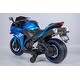 preview thumbnail 39 of 56, Electric Kids Motorcycle Ride-On Toy with Training Wheels, Music, and Foot Brake for Ages 3+