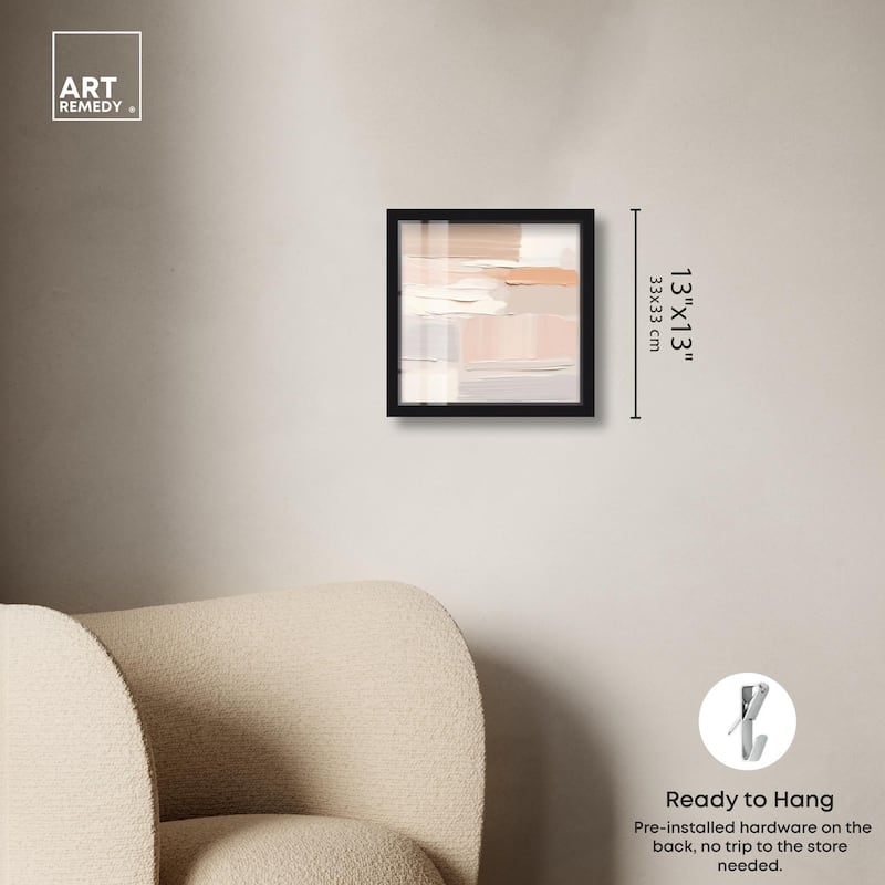 Roseate Cream Tones III Shadowbox by Art Remedy