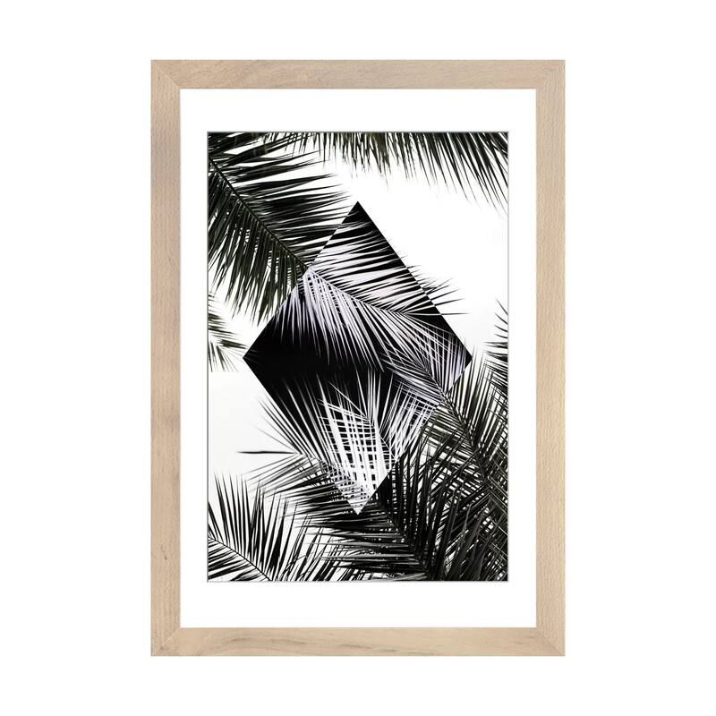 iCanvas "Palm Leaves II" by Mareike Bohmer - Natural - 32x24x1
