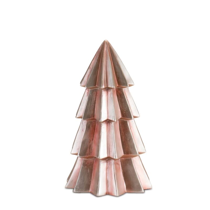 Pine Artificial Mini Christmas Trees - 11" - Set of 2 - Blush Pink