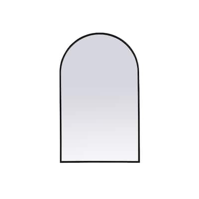 Indigo Home Metal Frame Arch Mirror 22x36 Inch
