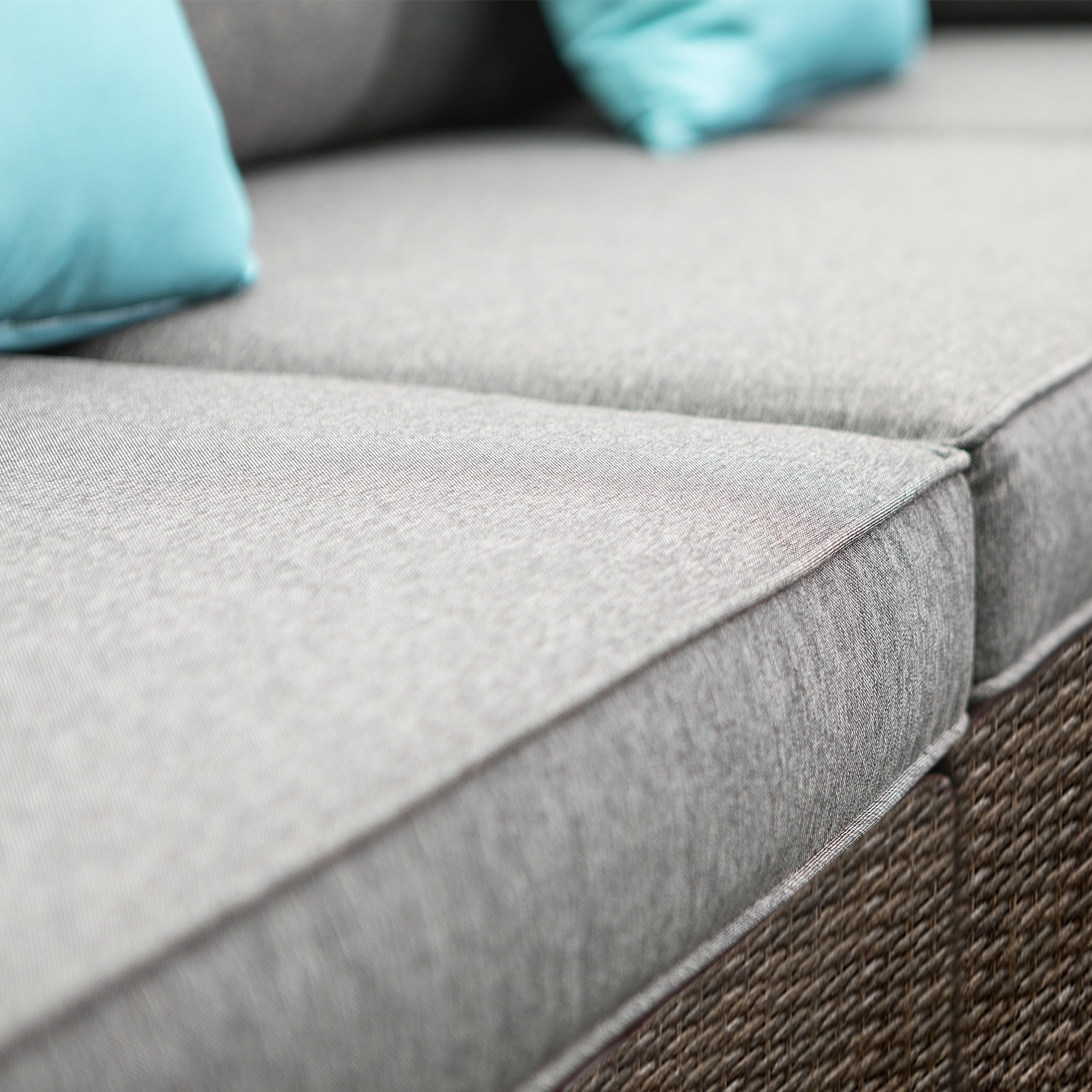 Cozy 2-Piece Outdoor Sectional Armless Chair Set for Patio-image