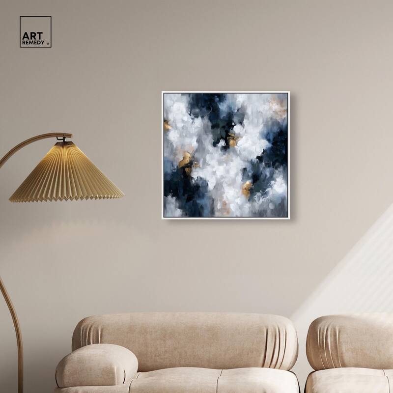 Midnight and Ivory I Canvas by Art Remedy