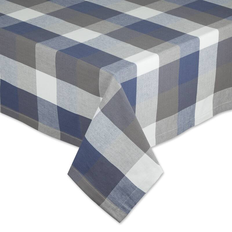 DII Tri Color Check Tablecloth
