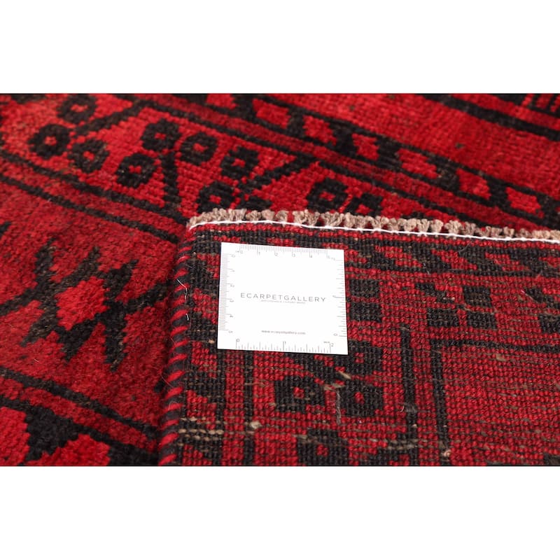 ECARPETGALLERY Hand-knotted Khal Mohammadi Red Wool Rug - 6'9 x 8'2