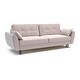 preview thumbnail 3 of 17, Modern Alisa Sleeper Sofa, Flared Arm Couch Sofa for Room Decor, Solid Pine Wood Made Comfortable Sofa Bed Furniture Beige