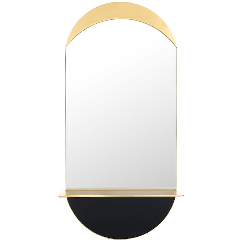 SAFAVIEH Wessley Modern 18 x 36-inch Oval Decorative Accent Mirror - 18.3 in. W x 6 in. D x 36 in. H