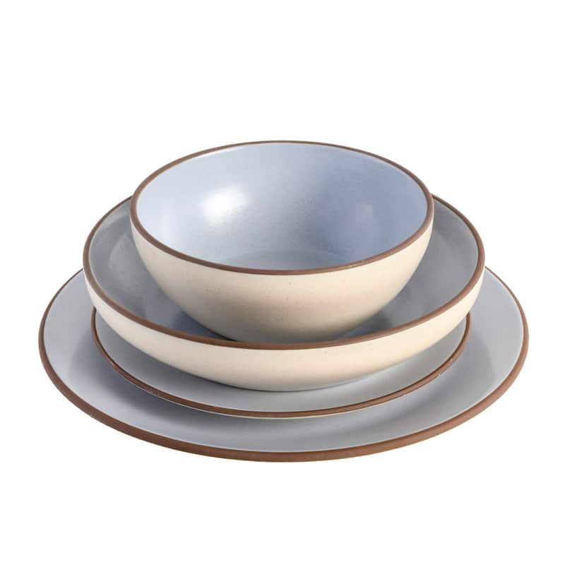 Gibson Elite Contempo Classic 16-Piece Double Bowl Dinnerware Set