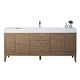 preview thumbnail 1 of 11, James Martin Vanities Linear 72" Single Vanity, Whitewashed Walnut - 72.50 x 18.75 x 34.25