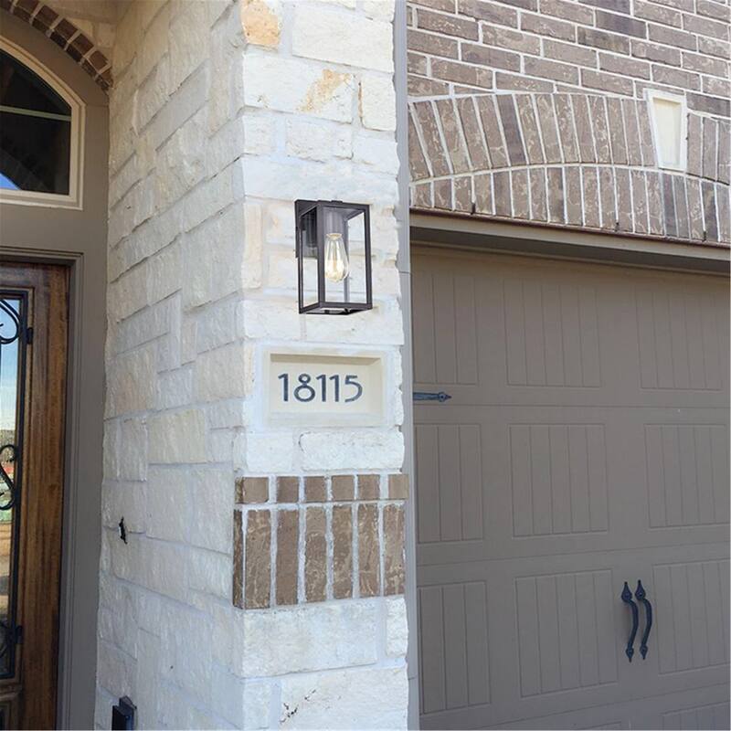 Transitional Square one light Outdoor Wall Mount Sconce - 11*5*6.25