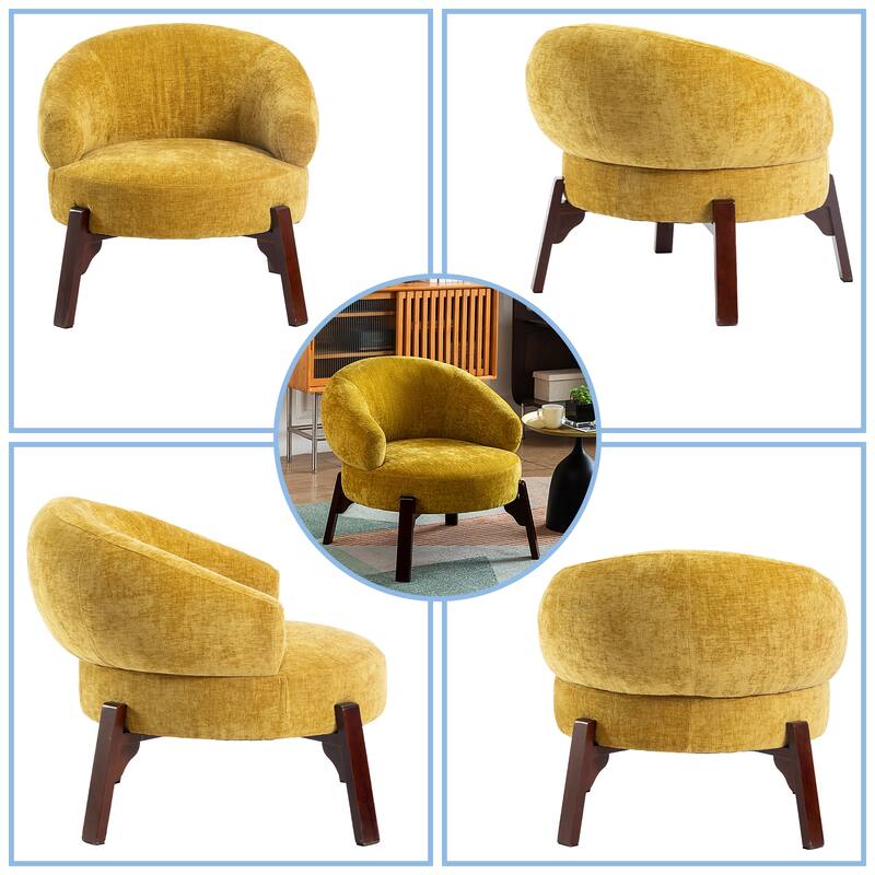 XINMICS Modern Accent Chair Upholstered Armchair for Living Room, Bedroom