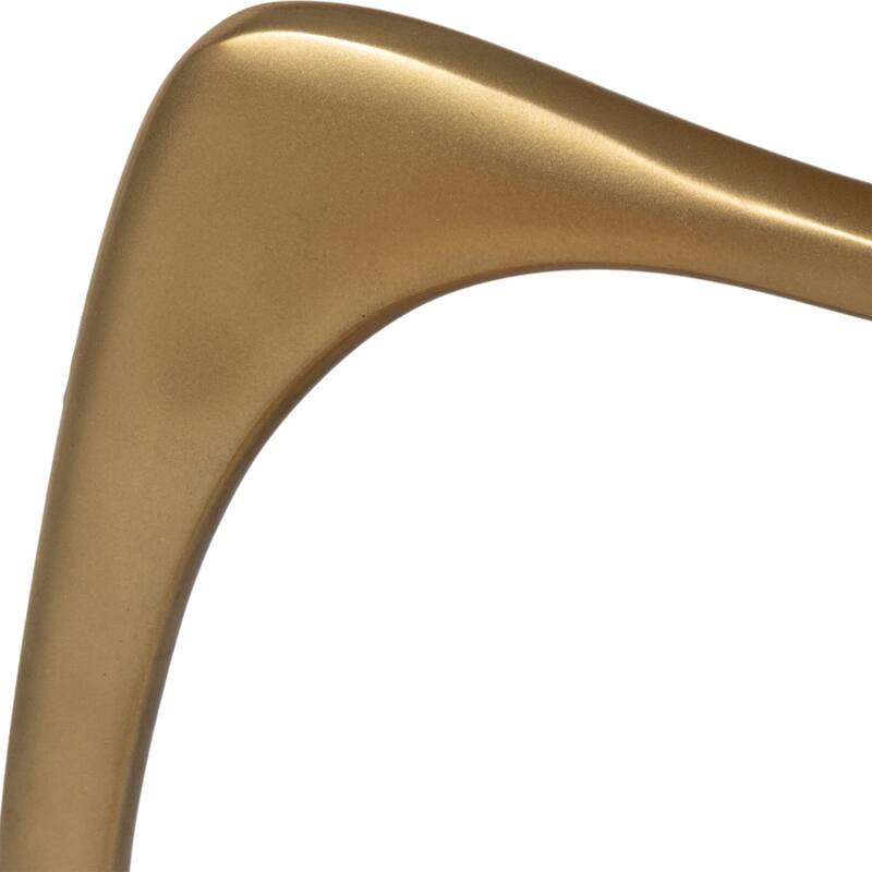 Round Marble Accent Table - Gold, 18" - 22.5"