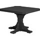 preview thumbnail 16 of 43, Poly Lumber Square Table Dining Height - Black
