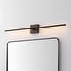 preview thumbnail 48 of 149, 28" Dimmable Integrated LED Metal Wall Sconce, by JONATHAN Y
