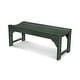 preview thumbnail 2 of 10, POLYWOOD Traditional Garden 48" Backless Bench Green