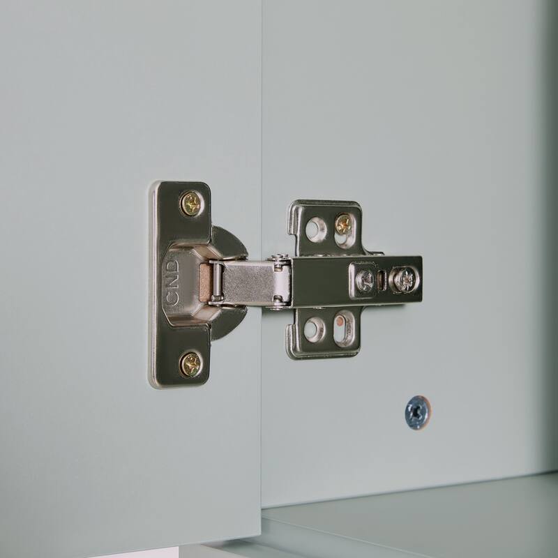 53" Modern Kitchen Pantry Cabinet with 6 Doors, Pull-Out Trays & Wine Rack