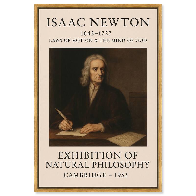 Newtonian Mind Canvas by Art Remedy - Gold - 16" x 24"