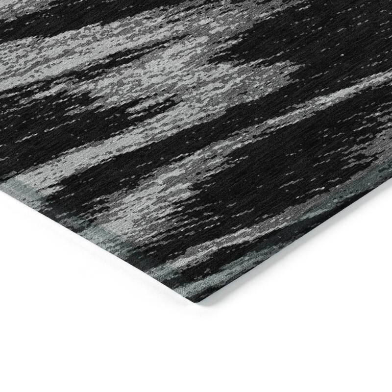Machine Washable Indoor/ Outdoor Chantille Modern Chevron Rug