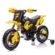 preview thumbnail 45 of 58, 12V Kids Ride-On Electric Motorcycle - Twist Grip Throttle, Training Wheels, Dirt Bike Design