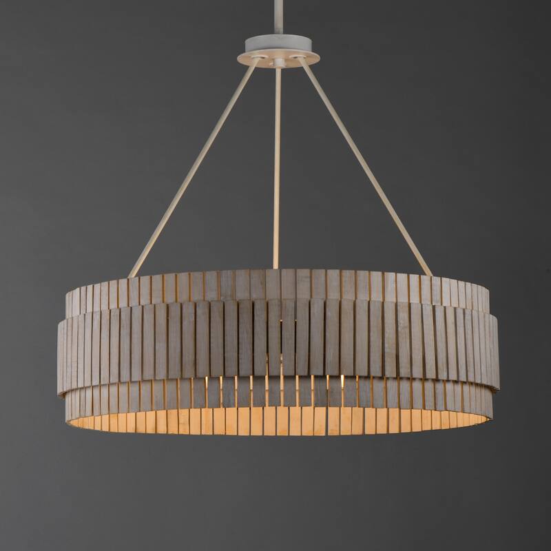 Maxim 14456WWT Satori 6 Light 31" Wide Ring Chandelier