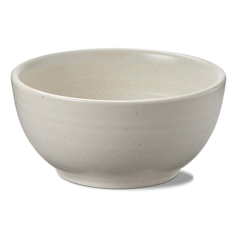 Loft Speckled Reactive Glaze Stoneware Bowl Matte White 17 oz. Dishwasher Safe