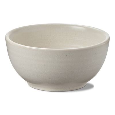 Loft Speckled Reactive Glaze Stoneware Bowl Matte White 17 oz. Dishwasher Safe